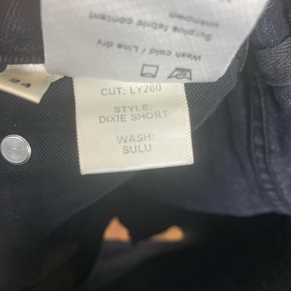 NWT Reformation Perry Jean Short High Waist Black and White Striped Size 24 - Picture 11 of 11